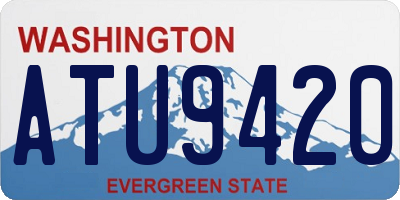 WA license plate ATU9420