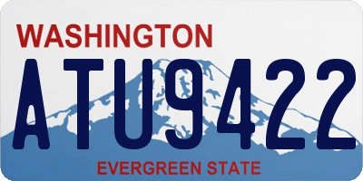 WA license plate ATU9422