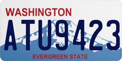 WA license plate ATU9423
