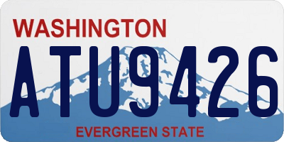 WA license plate ATU9426