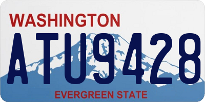 WA license plate ATU9428