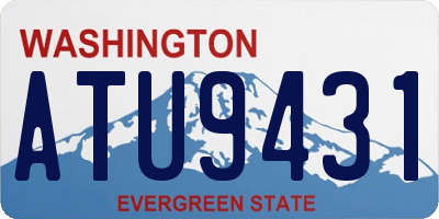 WA license plate ATU9431
