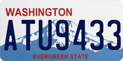 WA license plate ATU9433