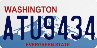 WA license plate ATU9434
