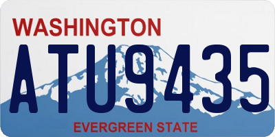 WA license plate ATU9435