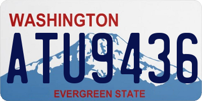 WA license plate ATU9436