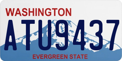 WA license plate ATU9437