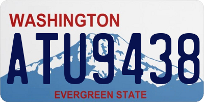 WA license plate ATU9438