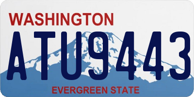 WA license plate ATU9443