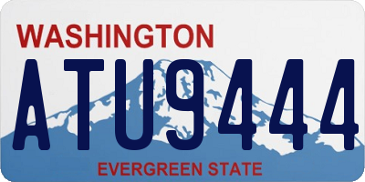 WA license plate ATU9444