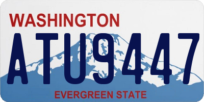 WA license plate ATU9447