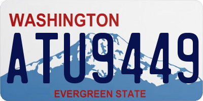 WA license plate ATU9449