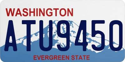 WA license plate ATU9450
