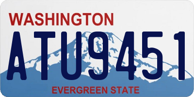 WA license plate ATU9451