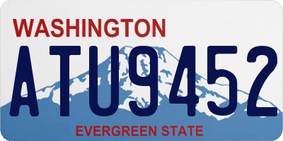 WA license plate ATU9452