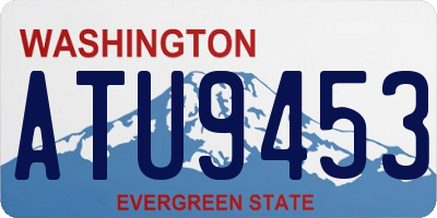 WA license plate ATU9453