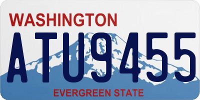 WA license plate ATU9455