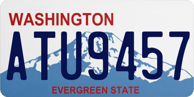 WA license plate ATU9457