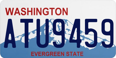 WA license plate ATU9459
