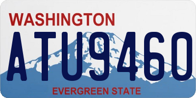 WA license plate ATU9460