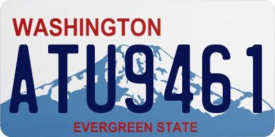 WA license plate ATU9461
