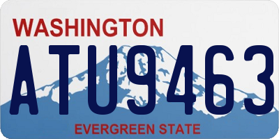 WA license plate ATU9463