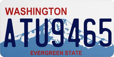 WA license plate ATU9465