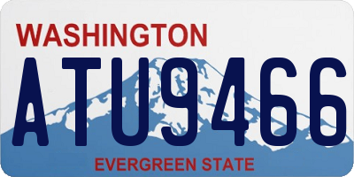 WA license plate ATU9466