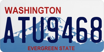 WA license plate ATU9468