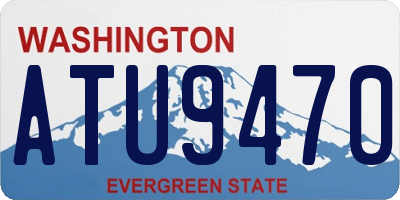 WA license plate ATU9470