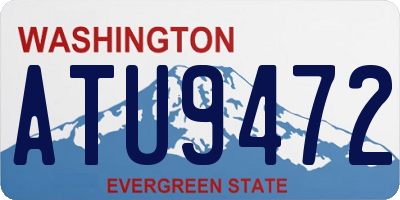 WA license plate ATU9472