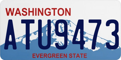 WA license plate ATU9473