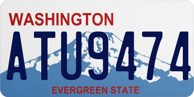WA license plate ATU9474