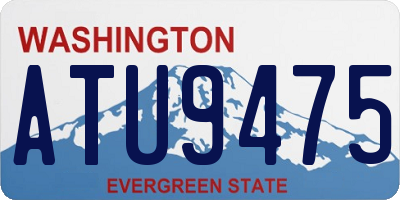 WA license plate ATU9475