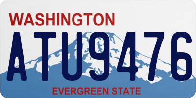 WA license plate ATU9476