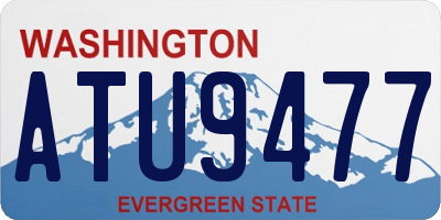 WA license plate ATU9477