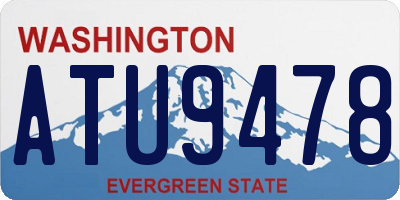 WA license plate ATU9478