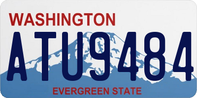 WA license plate ATU9484