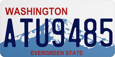 WA license plate ATU9485
