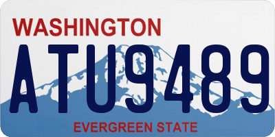 WA license plate ATU9489