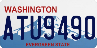 WA license plate ATU9490