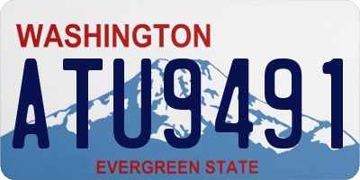 WA license plate ATU9491