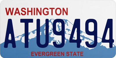 WA license plate ATU9494