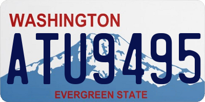 WA license plate ATU9495