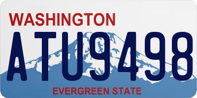 WA license plate ATU9498
