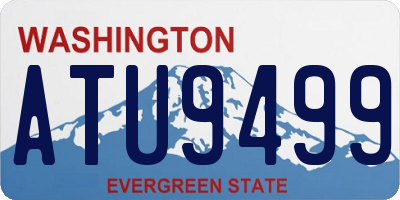 WA license plate ATU9499