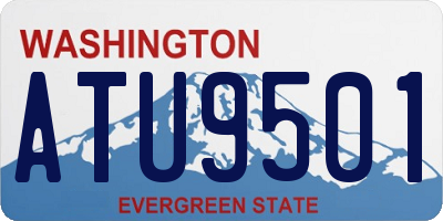 WA license plate ATU9501