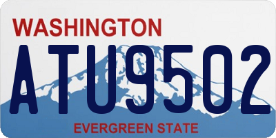 WA license plate ATU9502