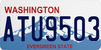 WA license plate ATU9503