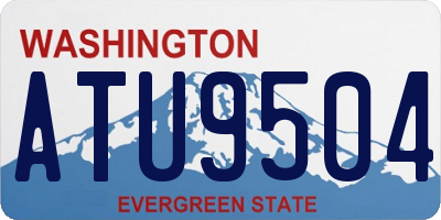 WA license plate ATU9504